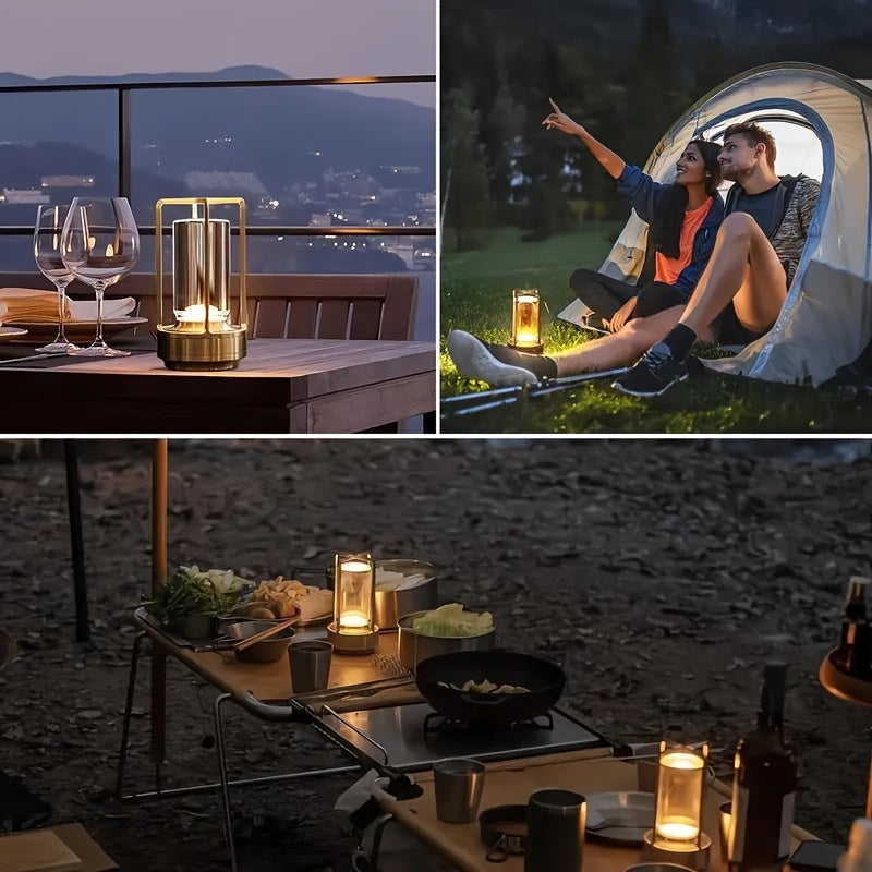 LumiCrystal - Uppladdningsbar LED Kristall Bordslampa med Touch Kontrollpanel Carvallo