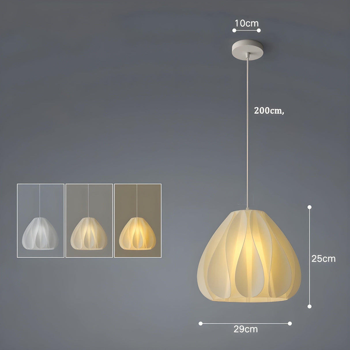 FloraBloom Light - Nordisk 3D-utskriven blomm som hänglampa Carvallo