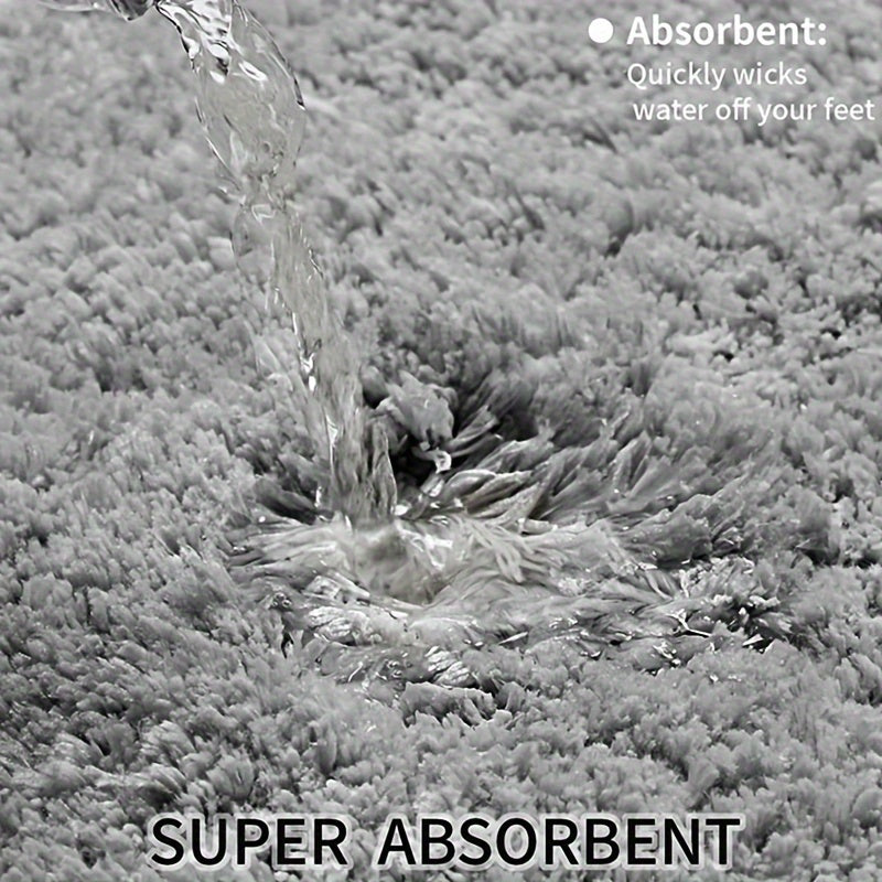 Premium Super Soft Badmatta - Absorberande, Halkfri och Bekväm för Badrummet Carvallo