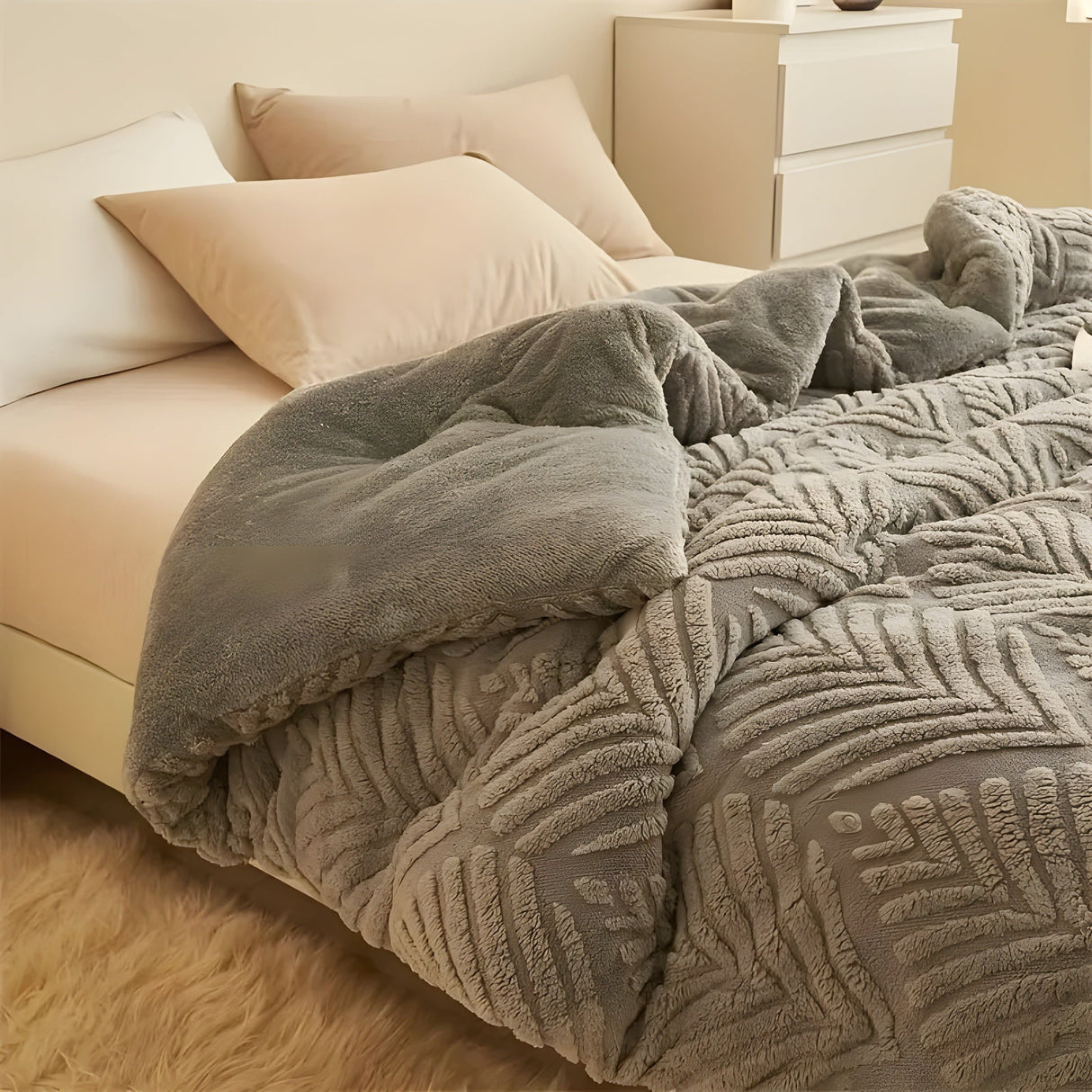 MapleWarm Blanket - Mysig Taft Lönnlöv Vinterfilt Carvallo