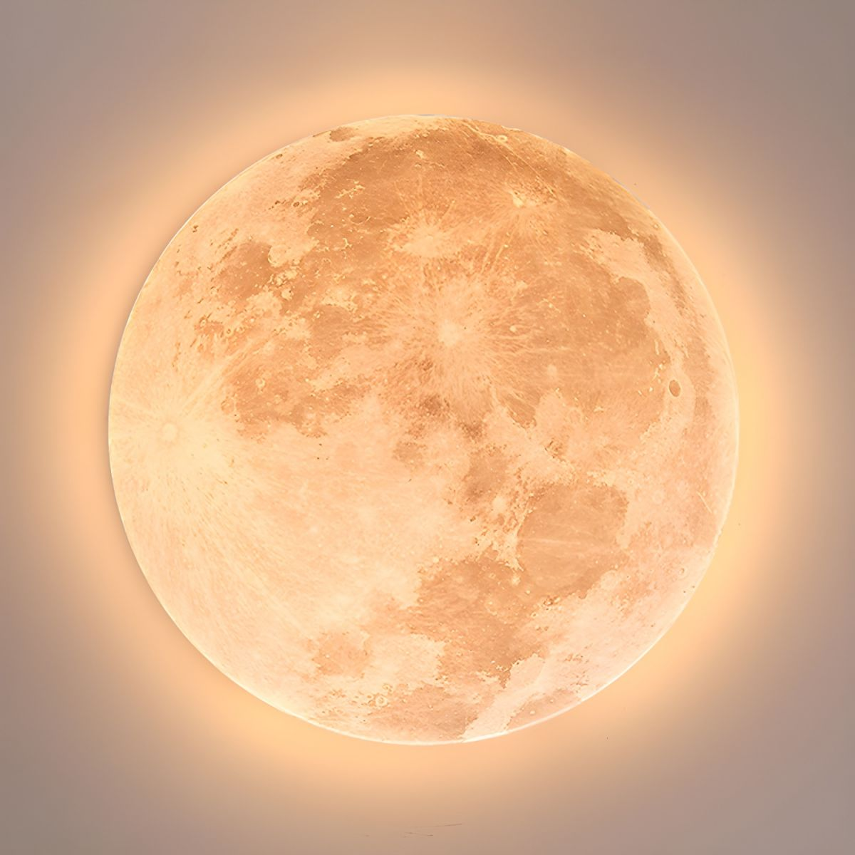 Elegant mån-inspirerad LED taklampa Carvallo