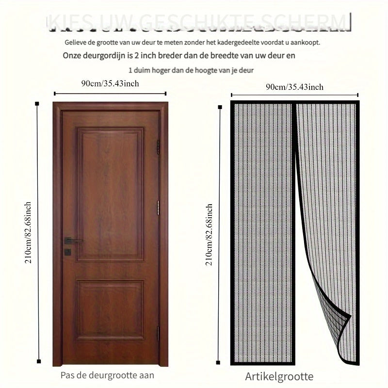 Magnetisk Nätgardin – Frisk Luft Utan Insekter Carvallo