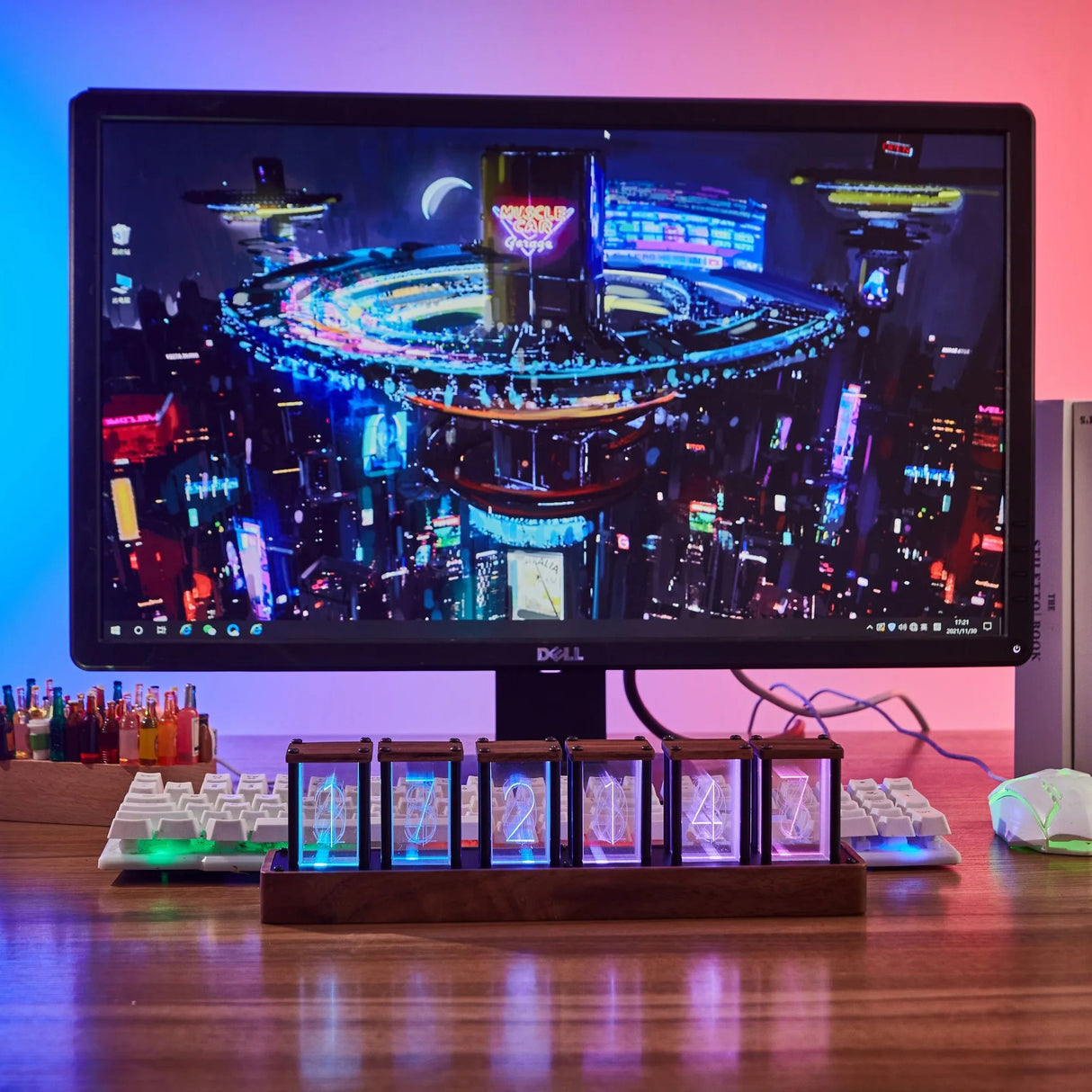 GlowEra – Retroinspirerad LED Nixie-rörklocka MILA Sverige