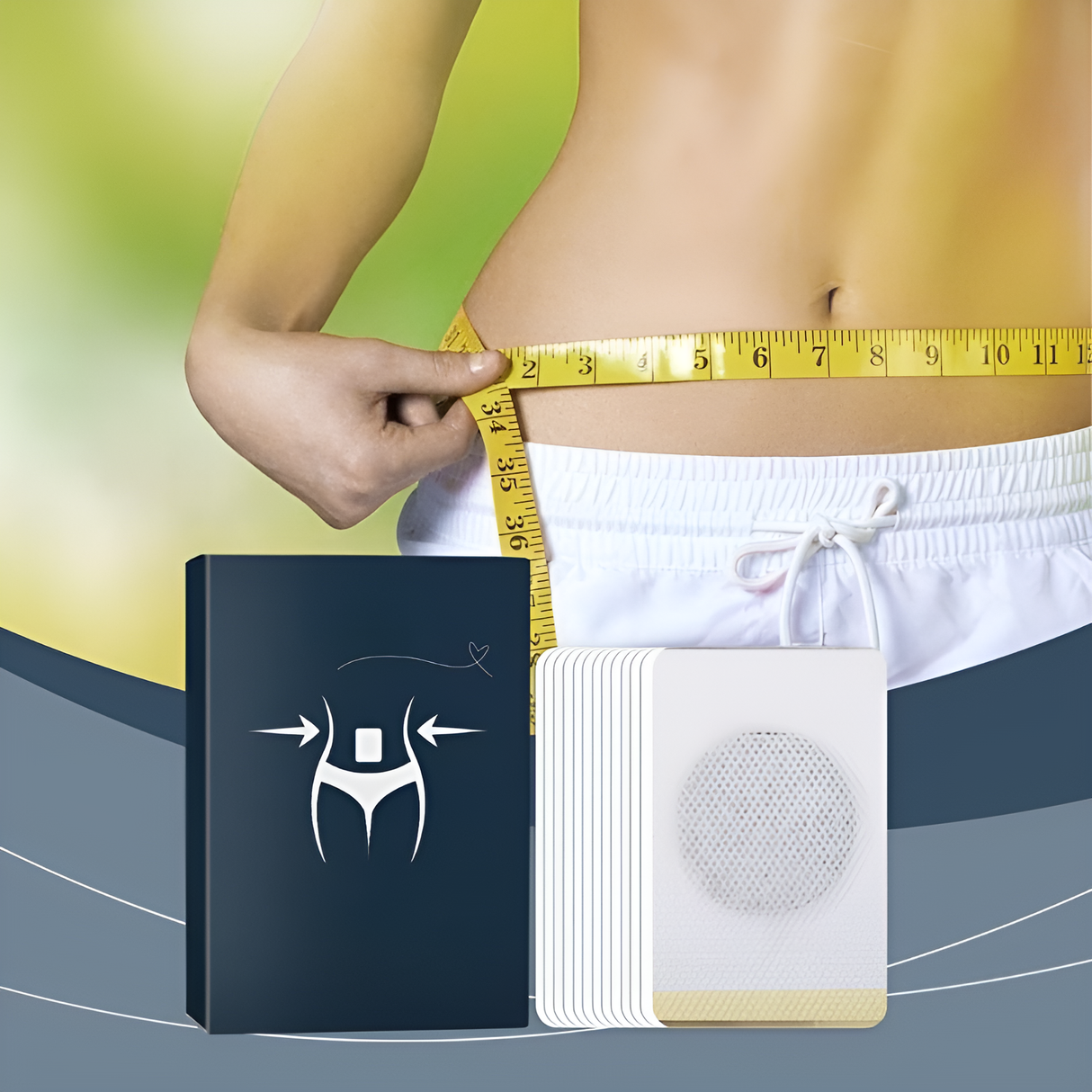 NaturoTrim - Ekologiskt Viktminskningsplåster För En Ökad Ämnesomsättning & Fettförbränning-Fitness & Friskvård-BB-1 st paket (30 plåster)-Hemnix