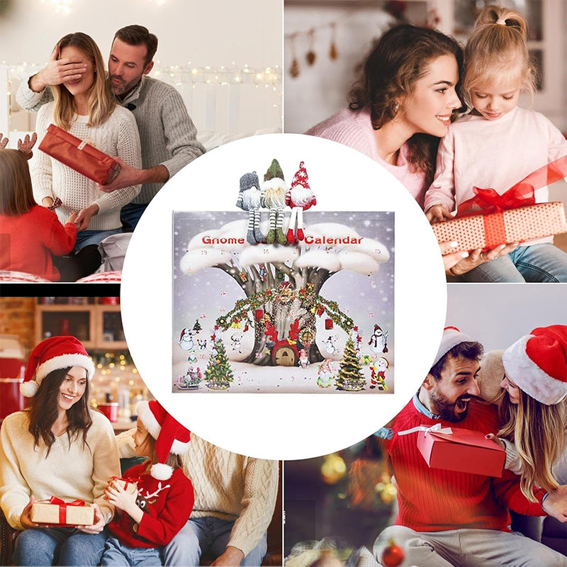 Carvallo - 24 Handgjorda Plyschdvärgar för Festlig Stämning Carvallo