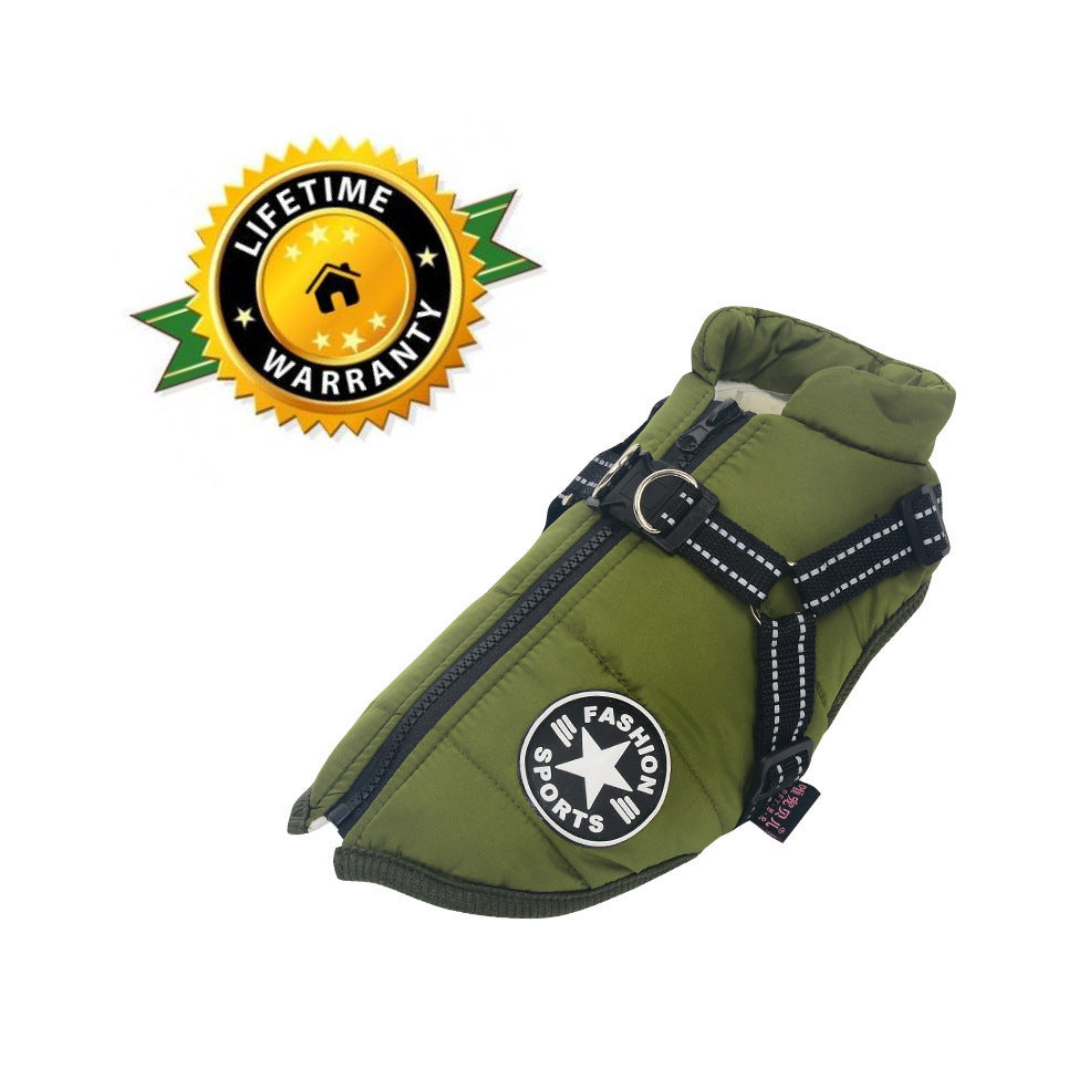 WoofGuard™ - Vattentät vinterjacka med integrerad sele Carvallo