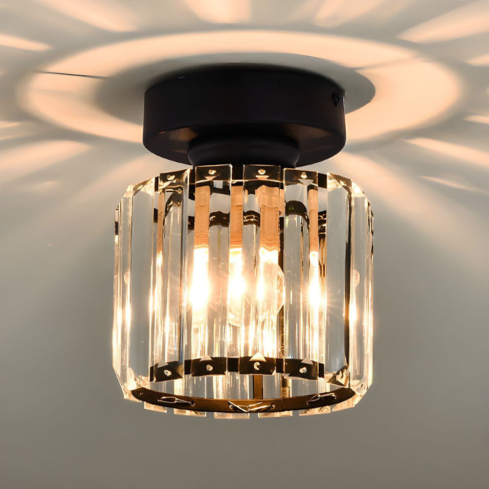 Taklampa Kristall Flush Mount Modern Armatur Carvallo