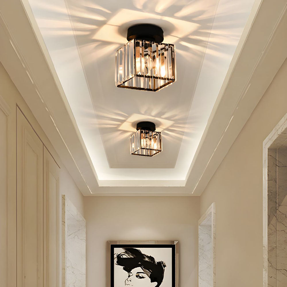 Modern Flush Mount Ceiling Light – 1-Ljuskälla Hall Fixture Carvallo