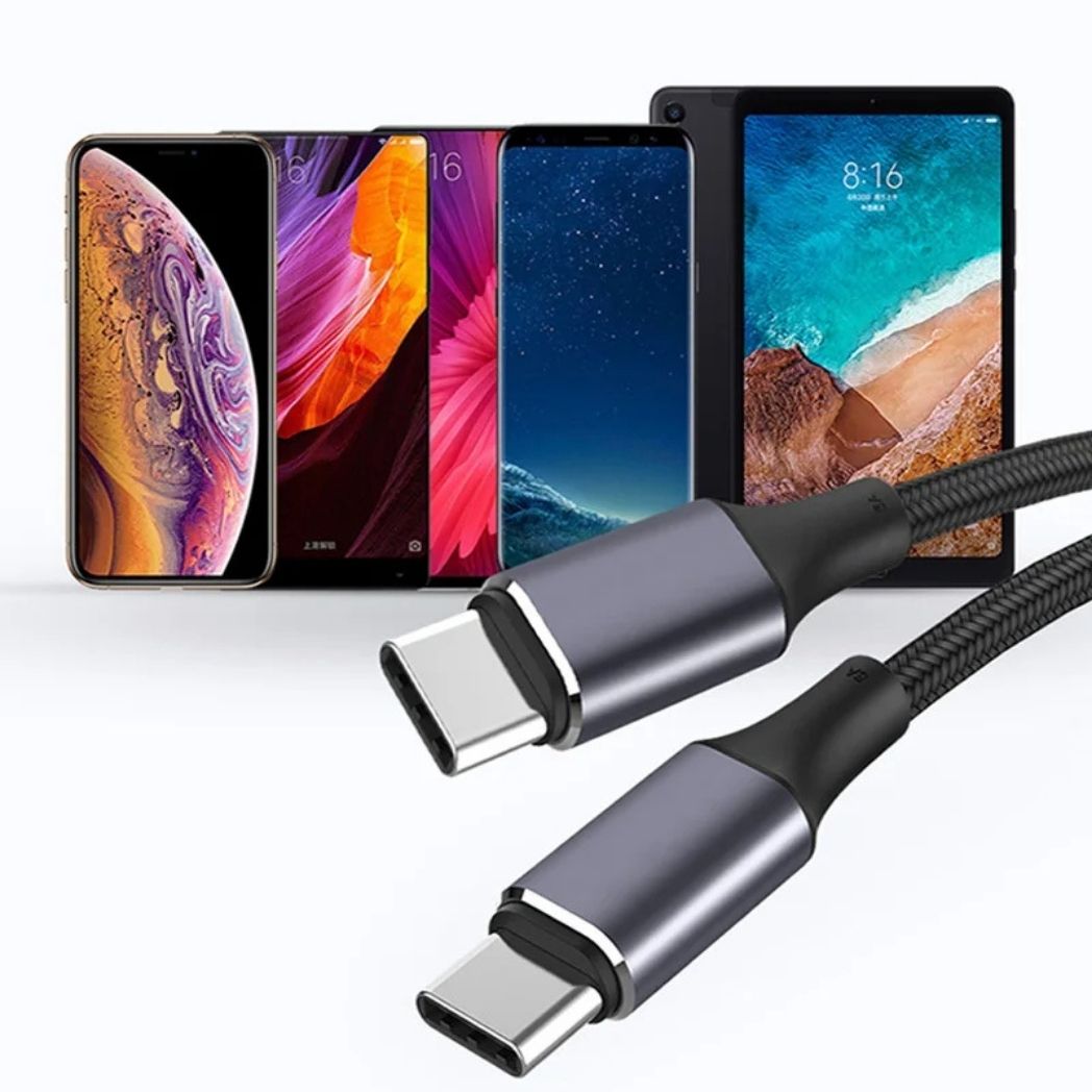 USB C Kabel Snabbladdning Flätad Sladd Carvallo