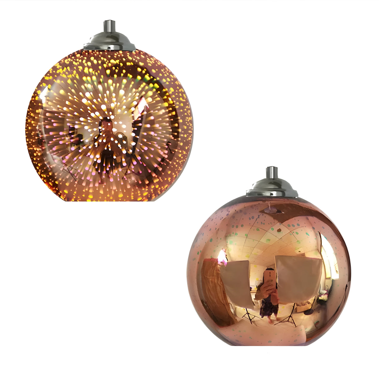 Pendellampa med fyrverkerieffekt – Dekorativ 3D-glödlampa för mysigt vardagsrum Carvallo