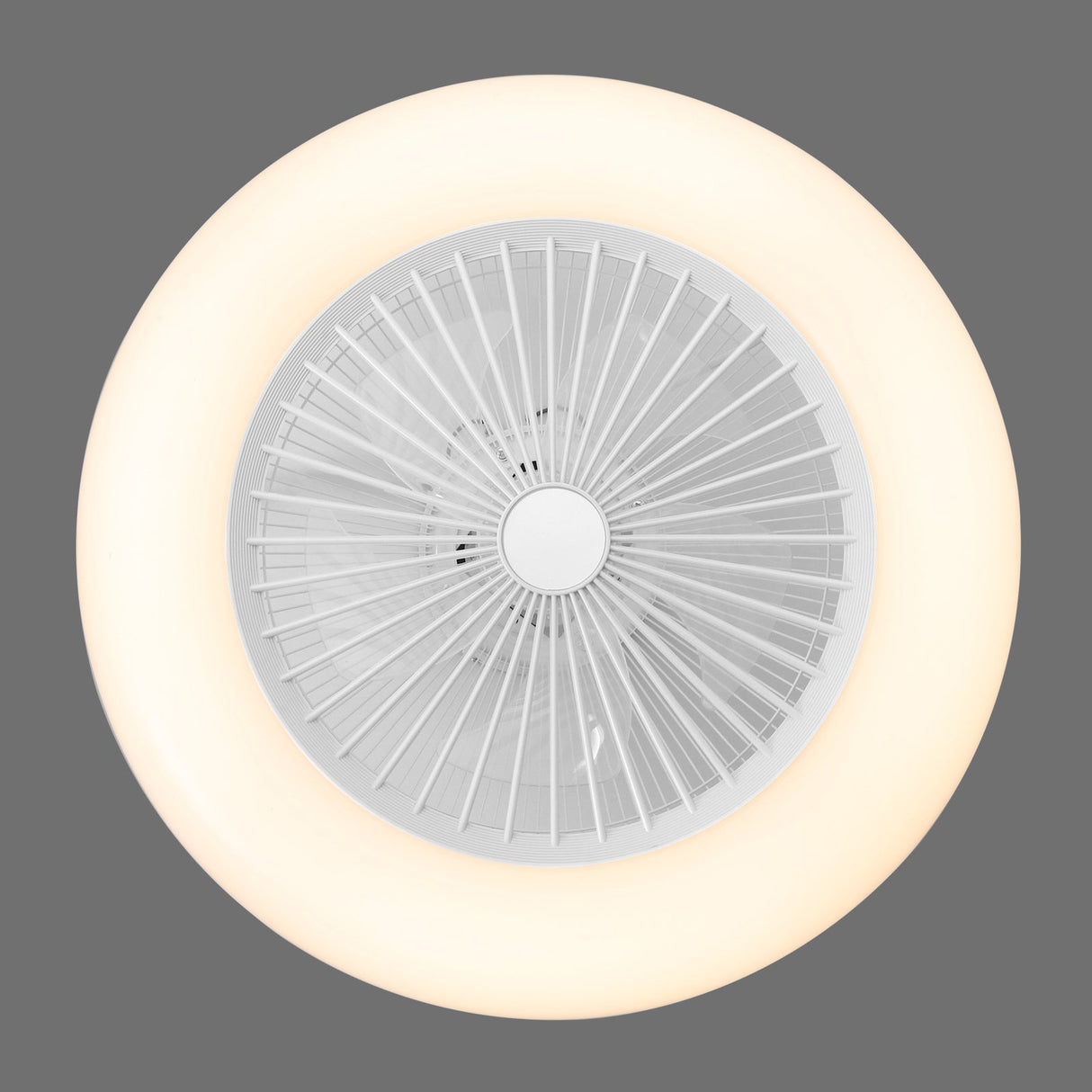 Kompakt 55 cm Takfläkt med 3 LED-ljusslägen och fjärrkontroll Carvallo