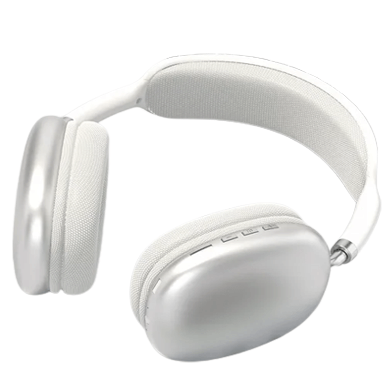 P9 Trådlösa Bluetooth-Hörlurar Bullerisolering HiFi Ljud med Extrem Bas-headphone-BB-Stil 2-Silver-Hemnix