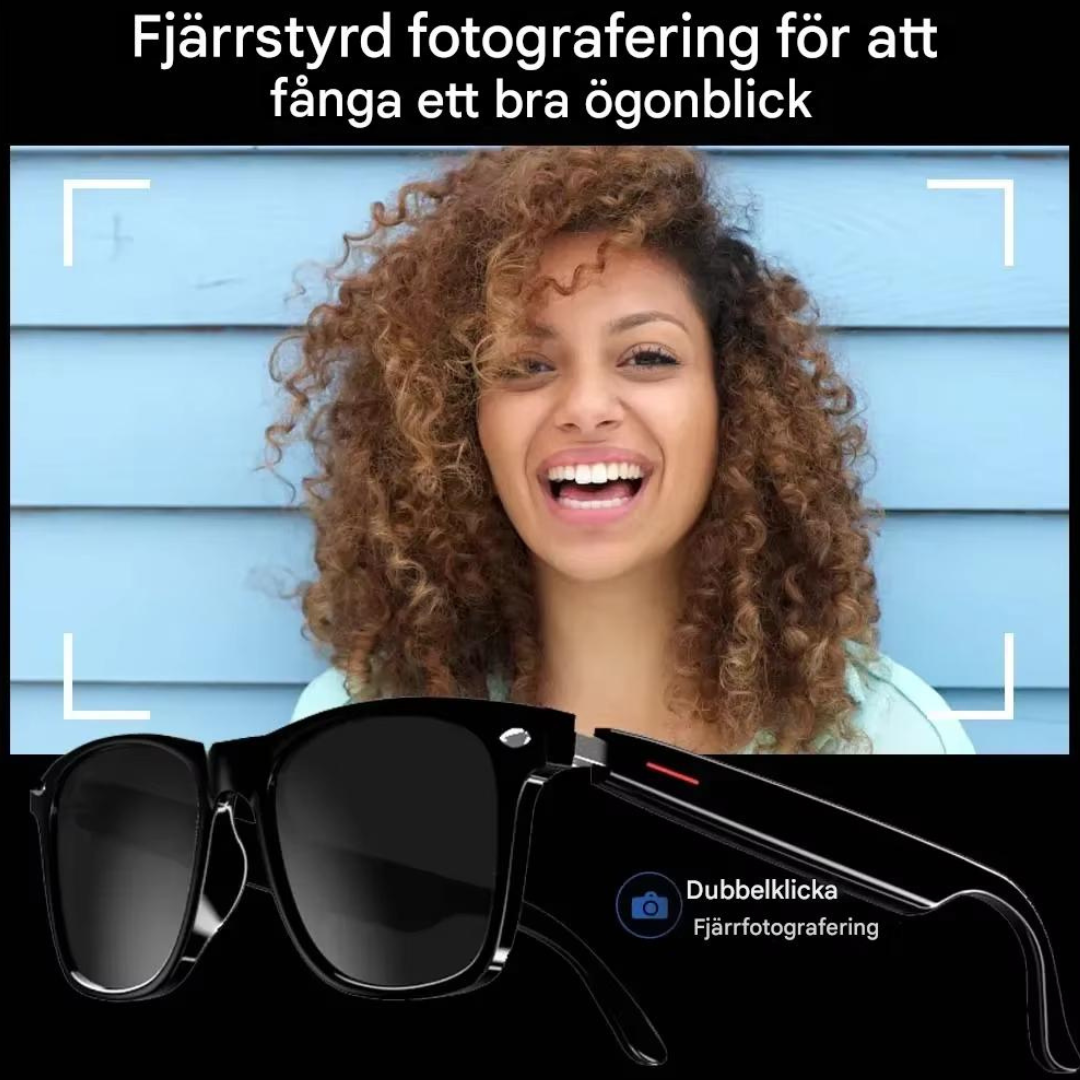 NeoShade - Smarta Glasögon med Inbyggda Högtalare, Mikrofon och Polariserade Linser som Filtrerar Blått Ljus-Solglasögon-BB-Hemnix