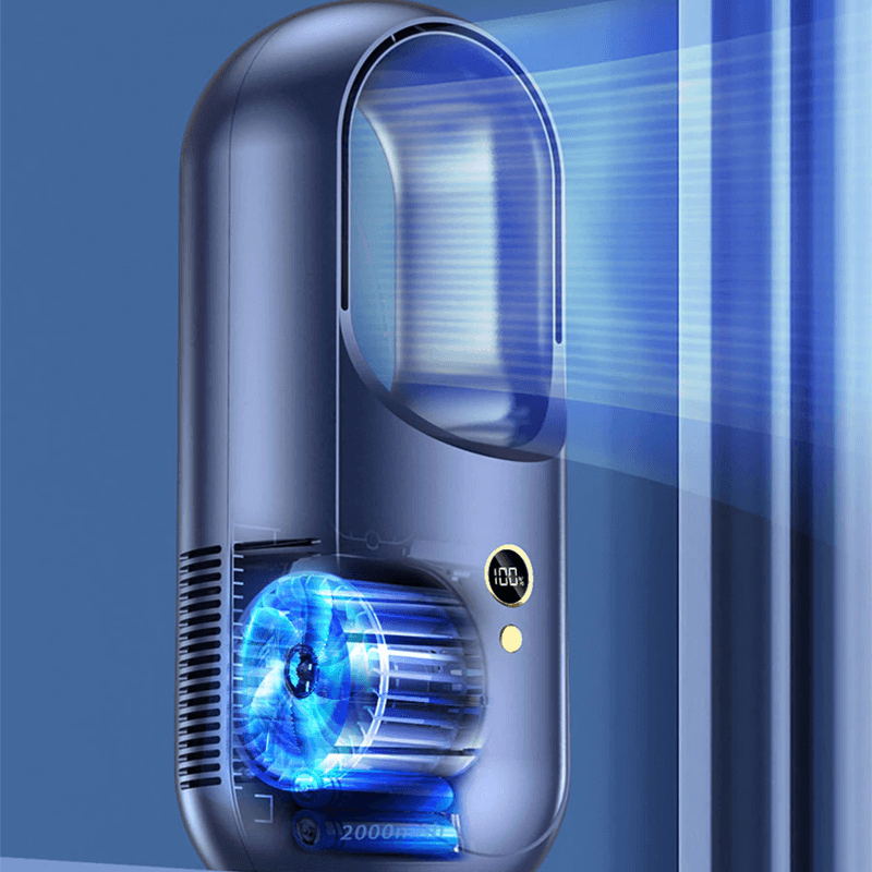 Portabel fläkt med LED-display 2000mAh-Kök-BB-Hemnix