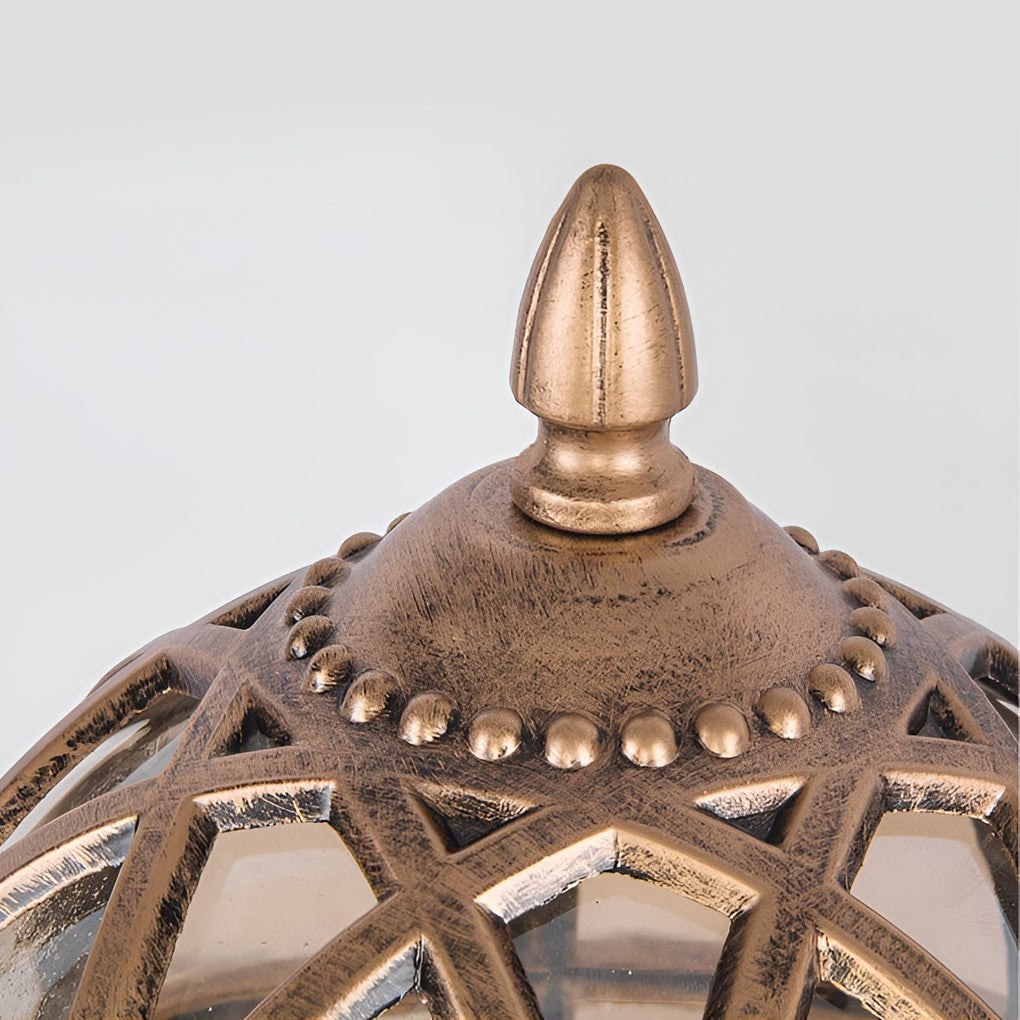 Vintage Utomhus Vägglampa – Klassisk Glas & Metall Lampa för Veranda Carvallo