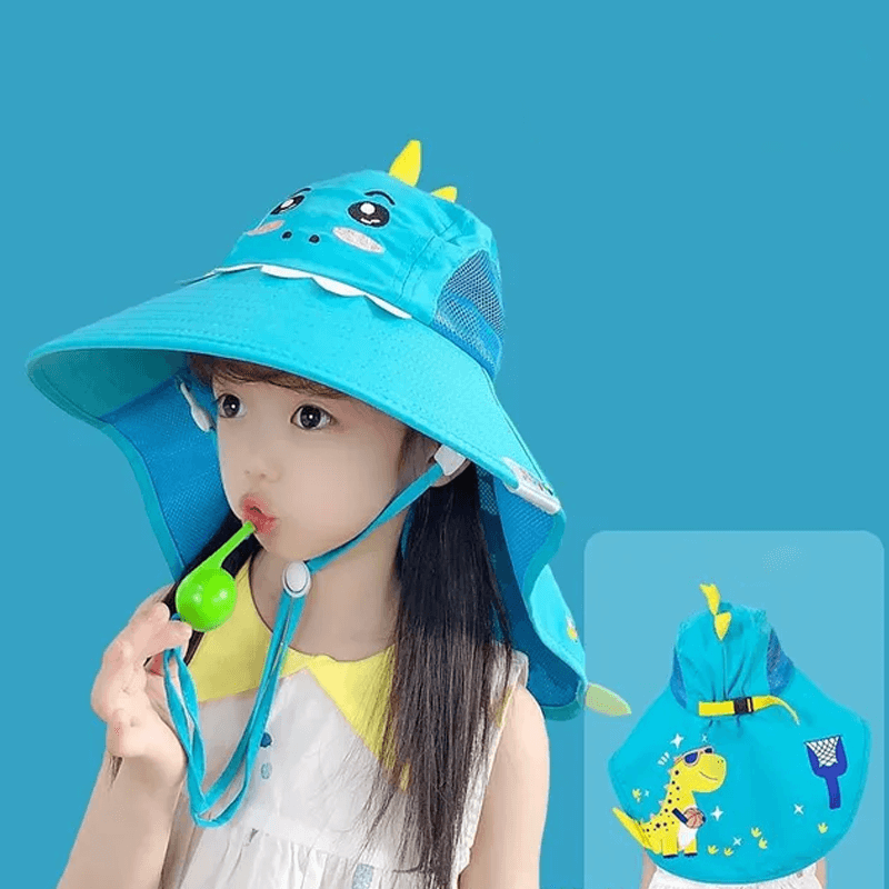 Luftig & Rolig Sommarhatt Solhatt för Barn-Barn-BB-C-Blå-Hemnix