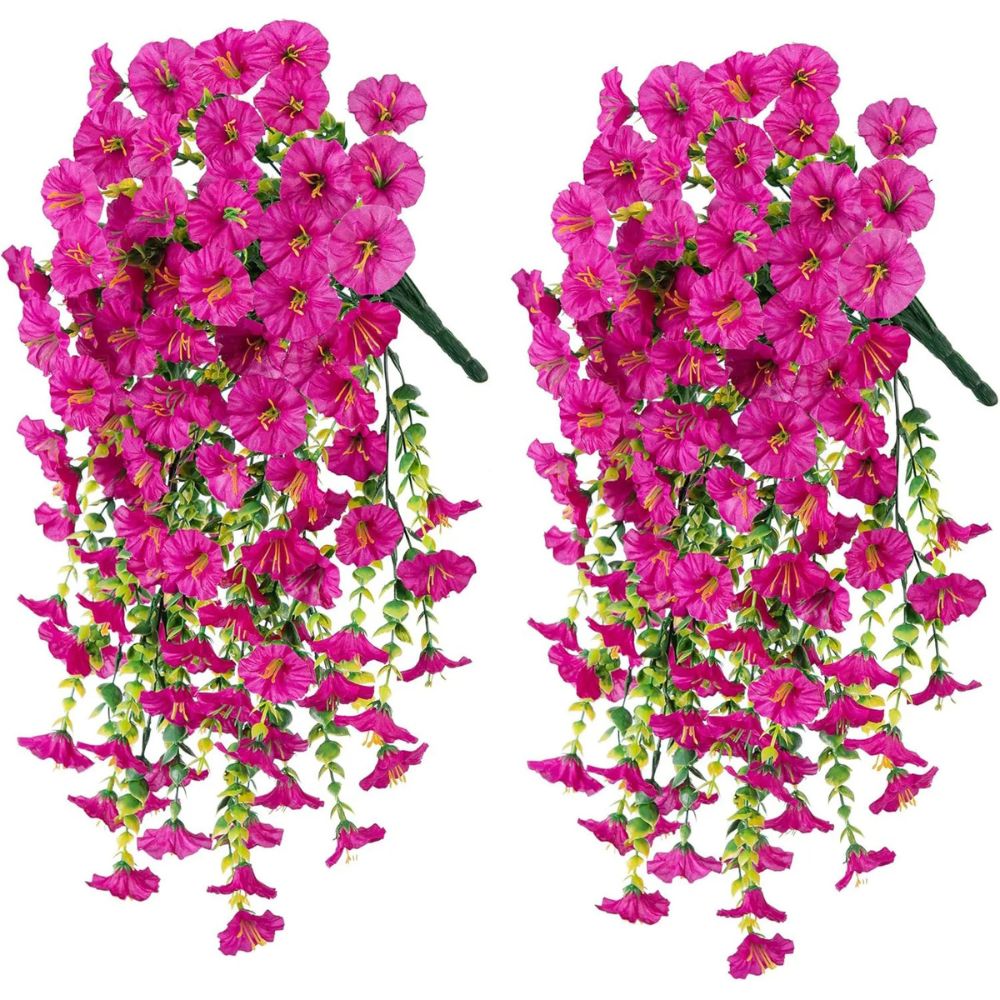 Konstgjorda hängande blommor för morgongloria – UV-beständig vinrankadekor MILA Sverige