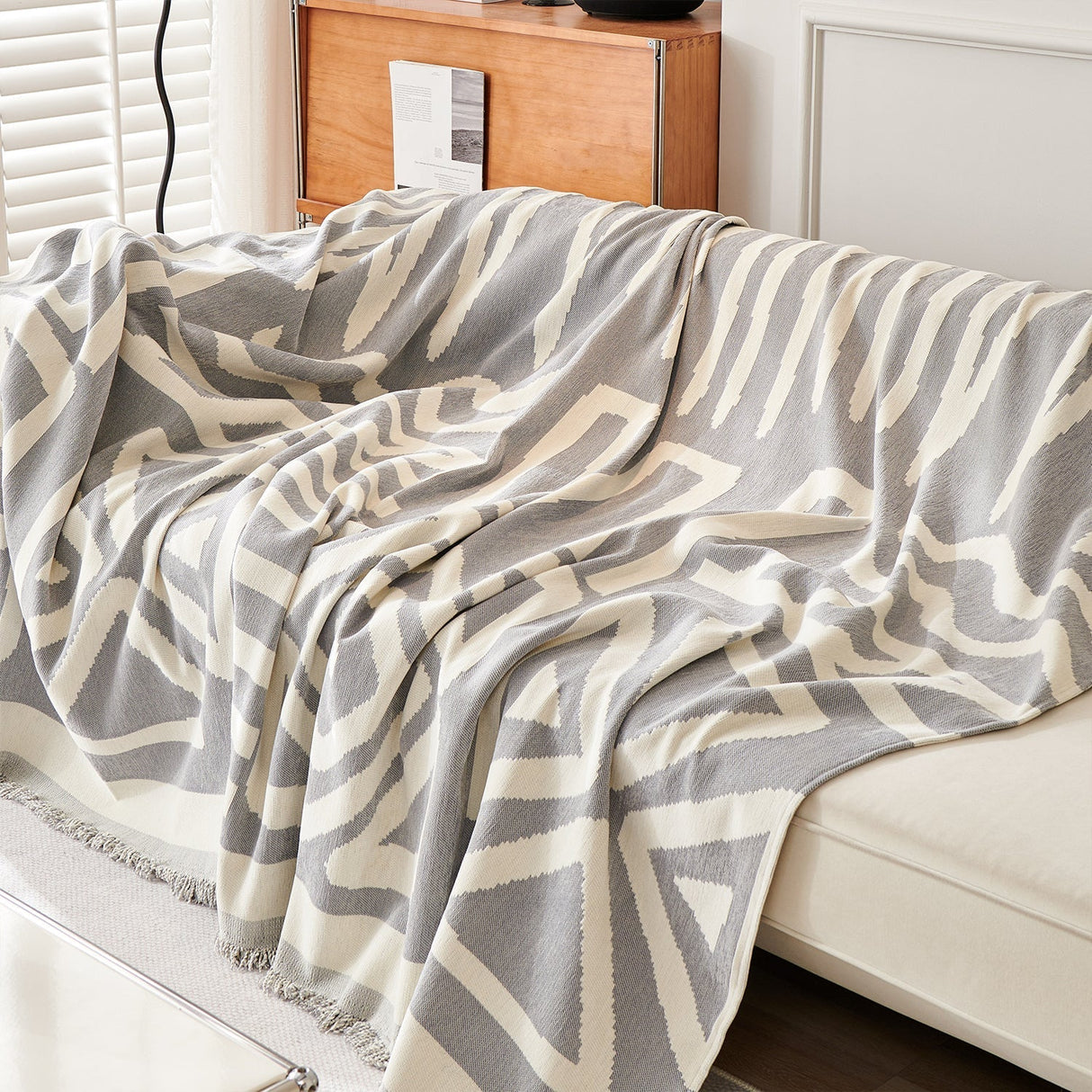 Geometrisk Boho Stil Soffa/Söngtäckning Carvallo