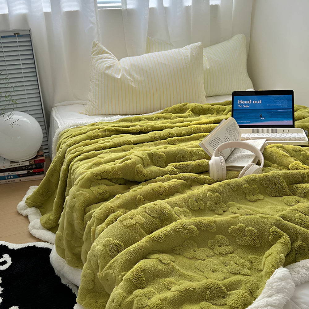 Snugglefilt med blommönster Carvallo