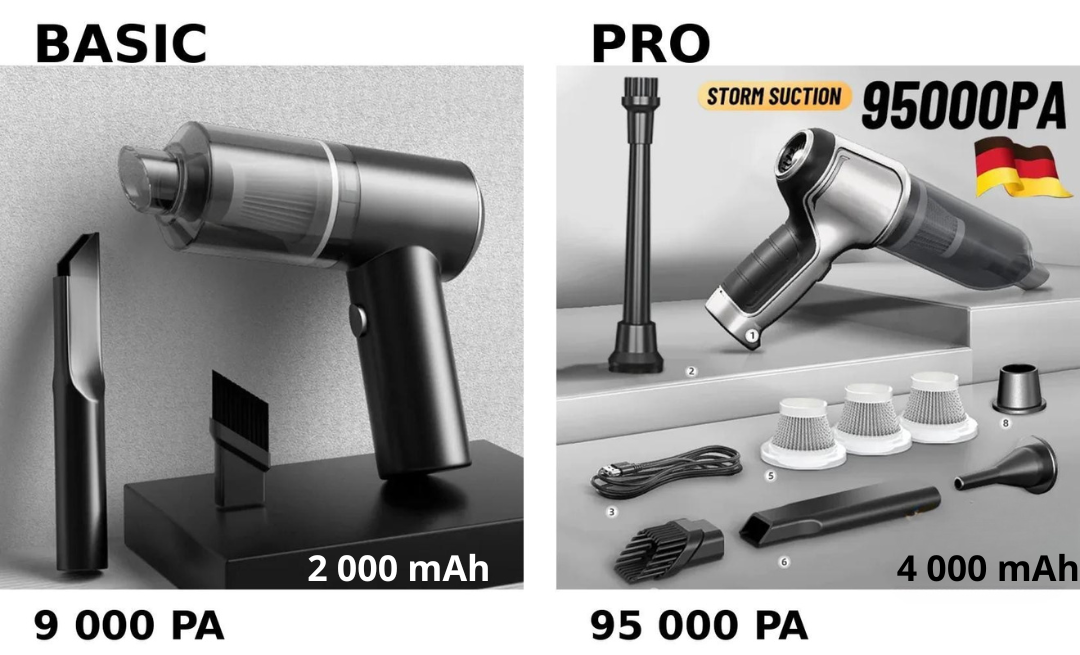 Cleaner Pro° Vacuum – Multifunktionell Sladdlös Dammsugare-VaruZ-Bildammugare Pro Modell-Hemnix