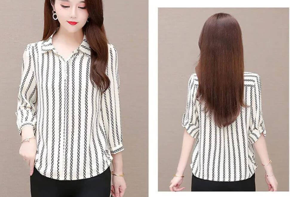 Kvinnors chiffongblus-Clothes for women-Hemnix-Hemnix