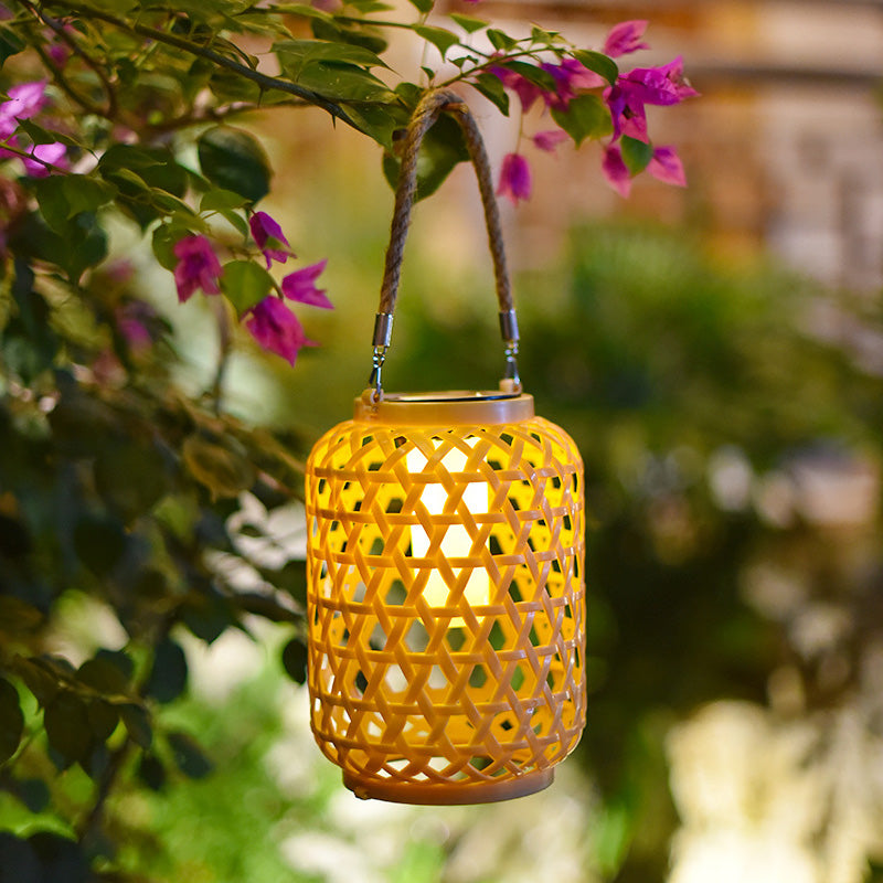 Modern vattentät Solar LED Woven Lantern MILA Sverige