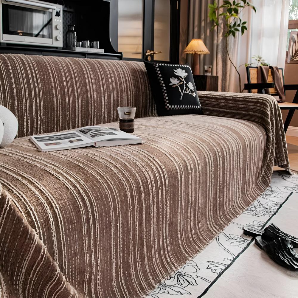 Regal Stripes Chenille Sofföverdrag Carvallo