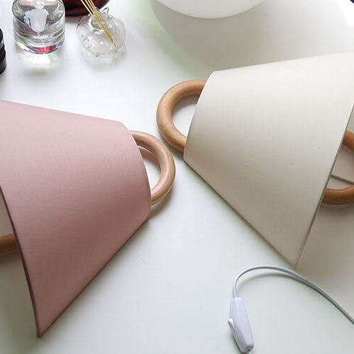 Vägglampa Modern Trä Tyg Sconcelampa Carvallo