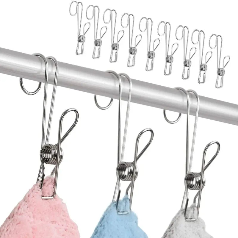 GripGuard - 10-pack upphängningsklämmor i rostfritt stål MILA Sverige