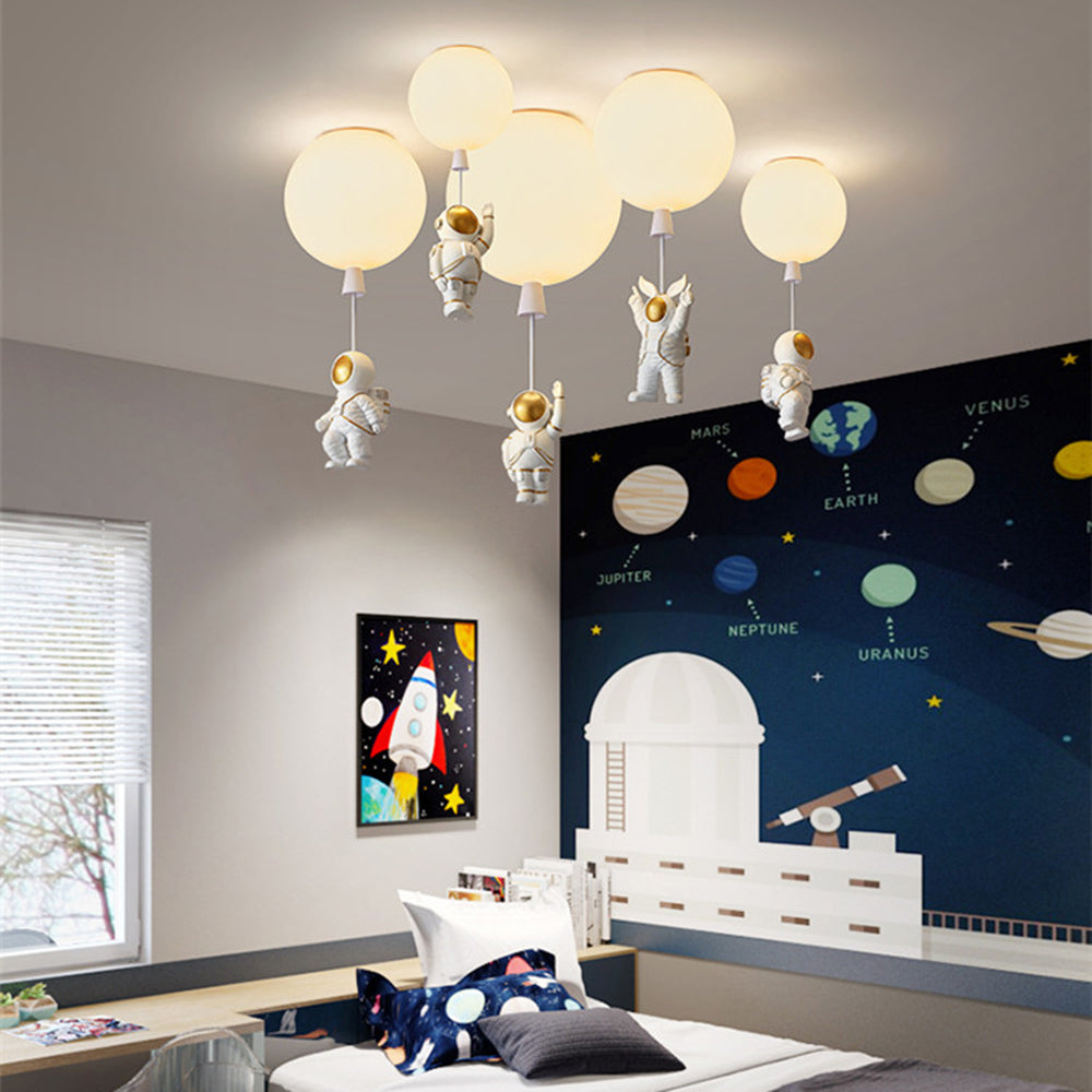 Modern Moon/Astronaut LED-taklampa Akryl MILA Sverige
