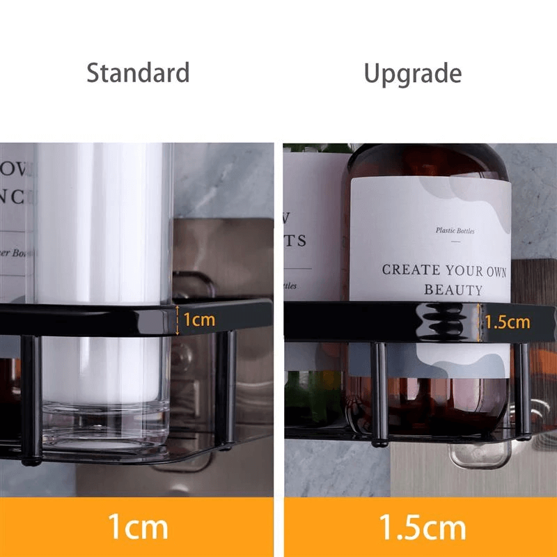 Väggmonterad Förvaringshylla – Utdragbar Hörnhylla för Badrum-Organisering Badrum-BB-Hemnix