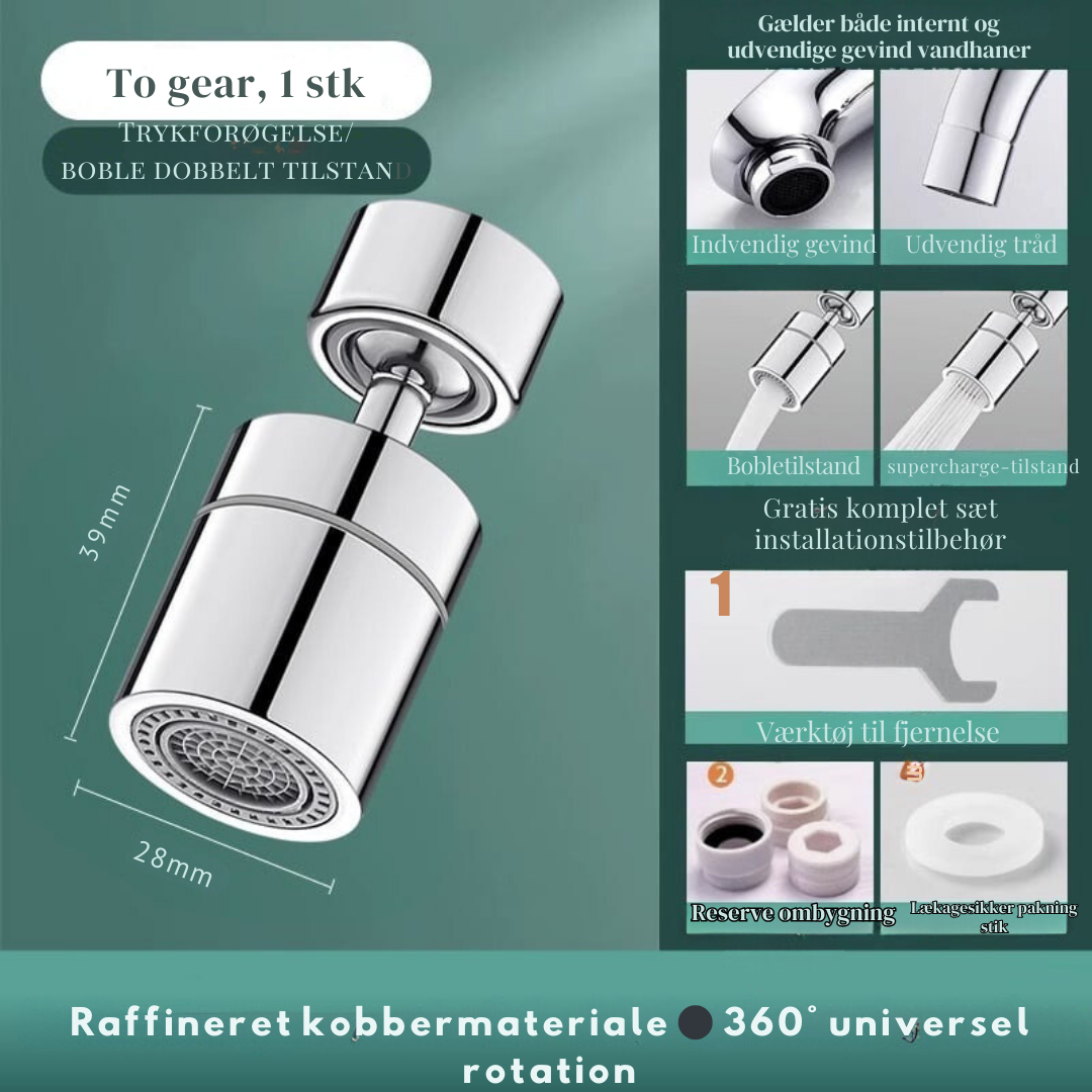 Carvallo – 720° rörelsefrihet för fläckfria handfat Carvallo