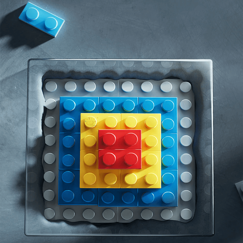 Raketbyggklossar - Kreativa Byggleksaker för Barn, Rymdraket Byggset och DIY Konstruktionsklossar-Byggsats-BB-Hemnix