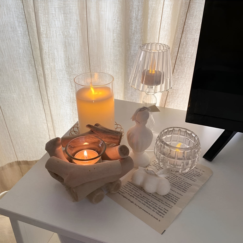 Rustik drivvedsljusstake – Naturinspirerad elegans MILA Sverige