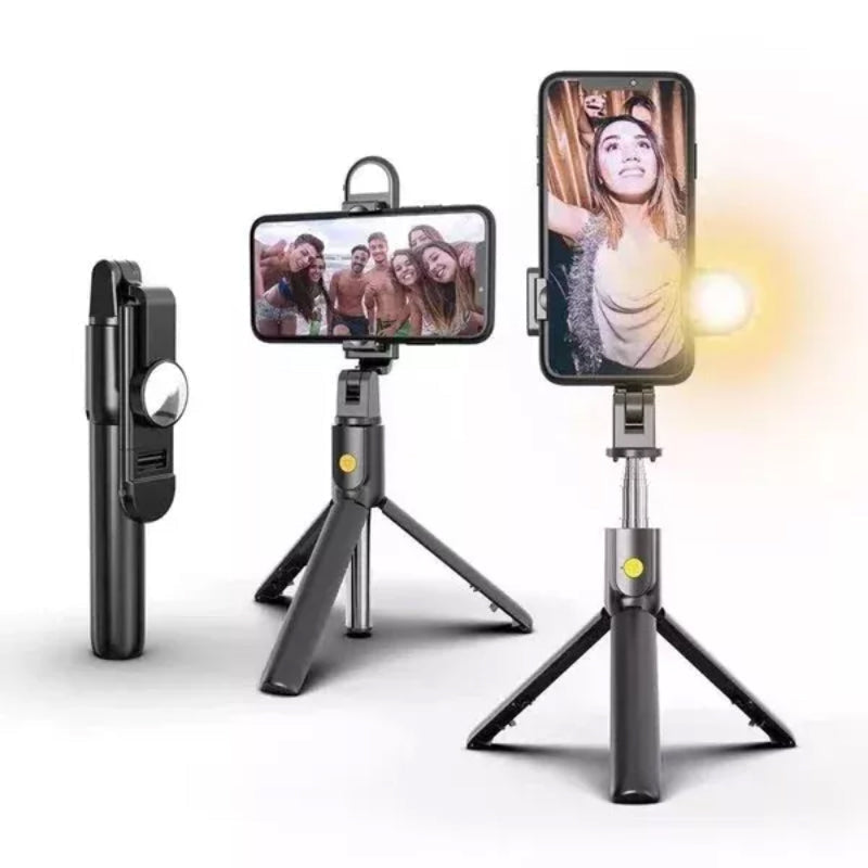GlowGrip 6-i-1 Bluetooth Selfie Stick-stativ MILA Sverige