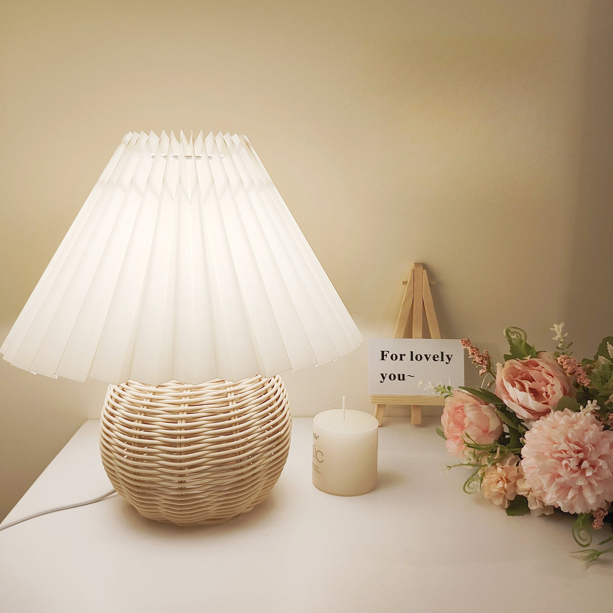 Bambu Vävd Bordslampa - Mysig och Finslipad Design Carvallo