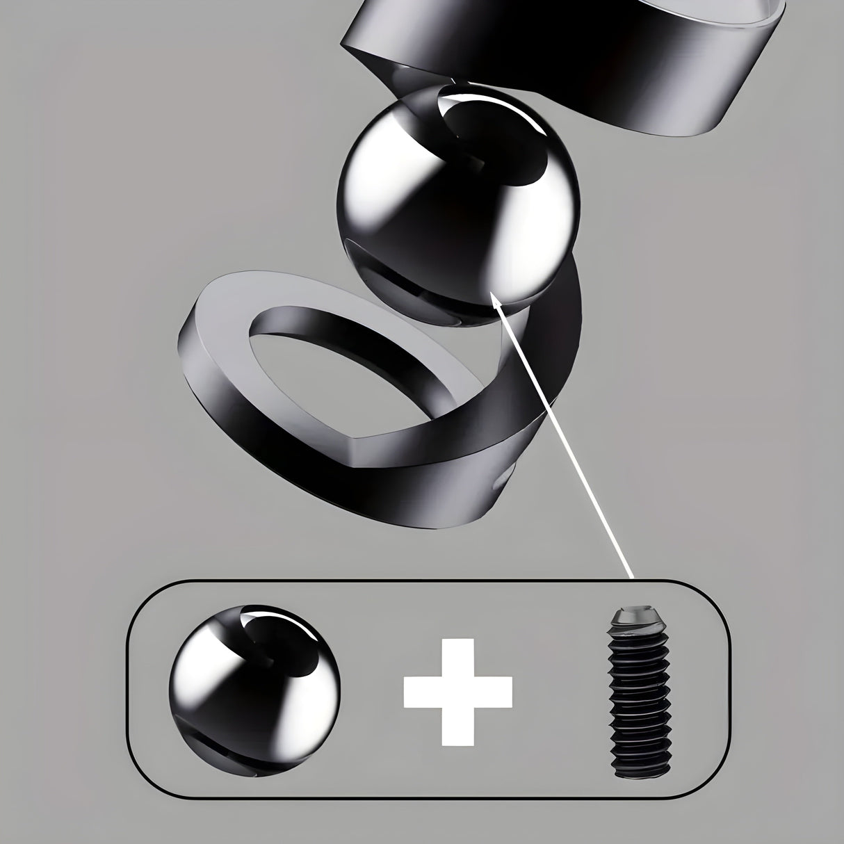 FidgetOrbit Gyroskop - Dekorativt Metall-Gyroskop Carvallo