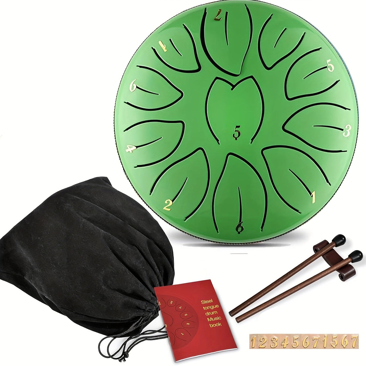 11-noters ståltungtrumma – Utomhusregnträdgårdsmusik och meditationsklocka MILA Sverige