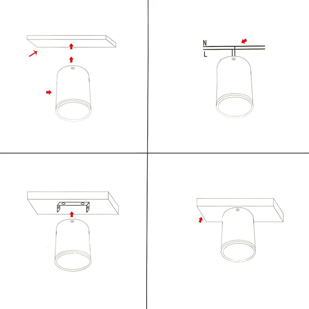 Taklampa Modern Aluminium LED Spottar Carvallo