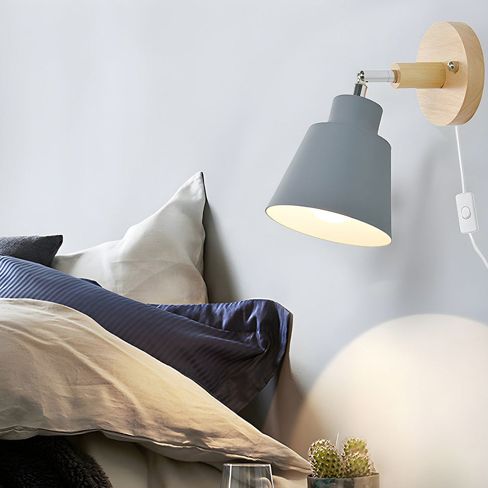 Vägglampa med trädetalj för sovrum Carvallo