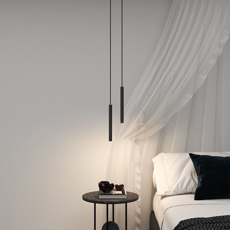 RadiantGlow - Elegant svart LED pendellampa för mysig atmosfär Carvallo