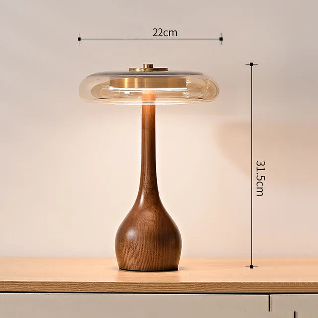 MushroomLuxe – Vintage Koppar Taklampa med Glaserat Design Carvallo