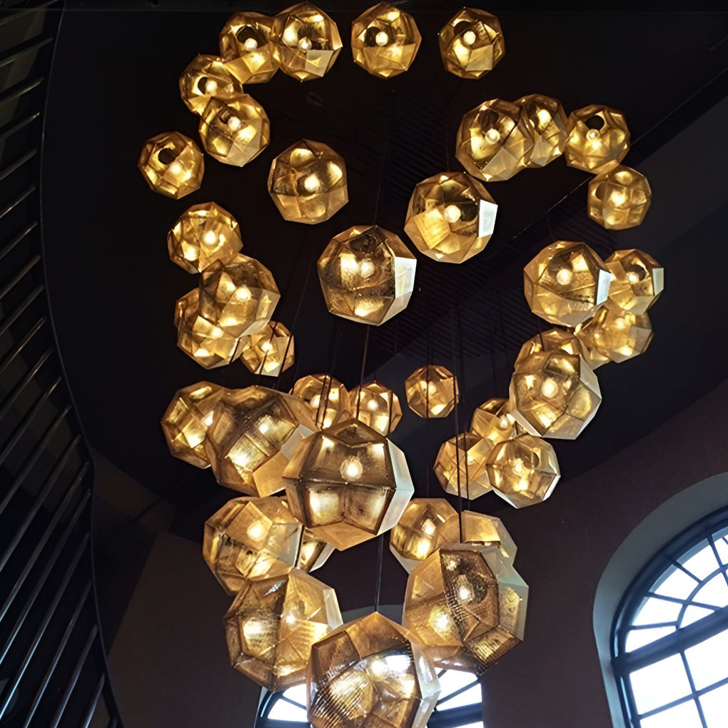 ModernSphere - Postmodern Geometrisk Rund Taklampa Chandelier Carvallo