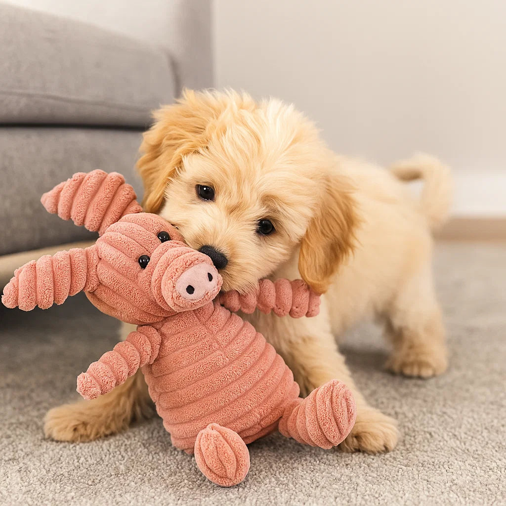 Hundleksak Pluffig Squeaky Tuggedyr Carvallo