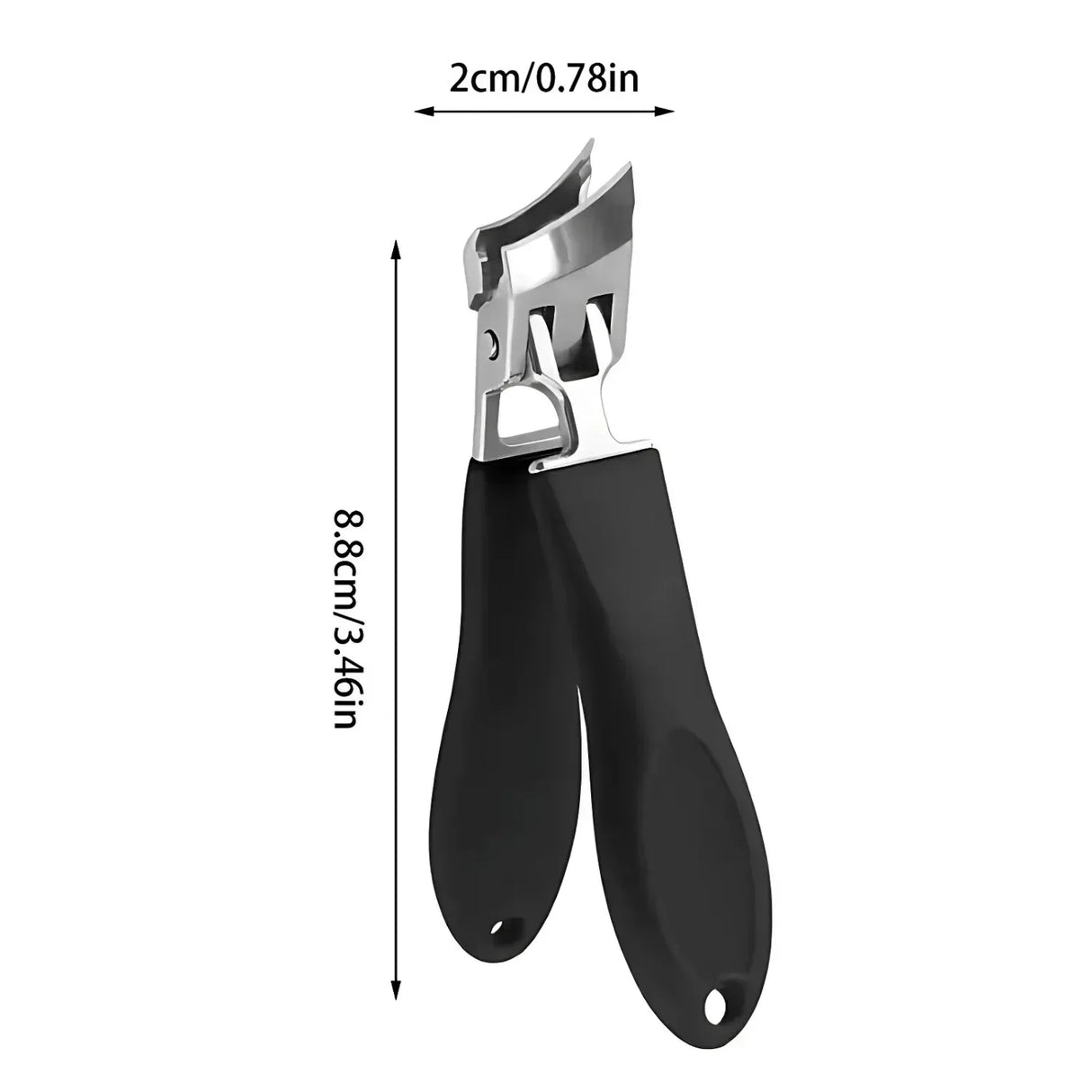 RoyaleGlow Bred Käft Nagelklippare med Anti-Splash Design Carvallo