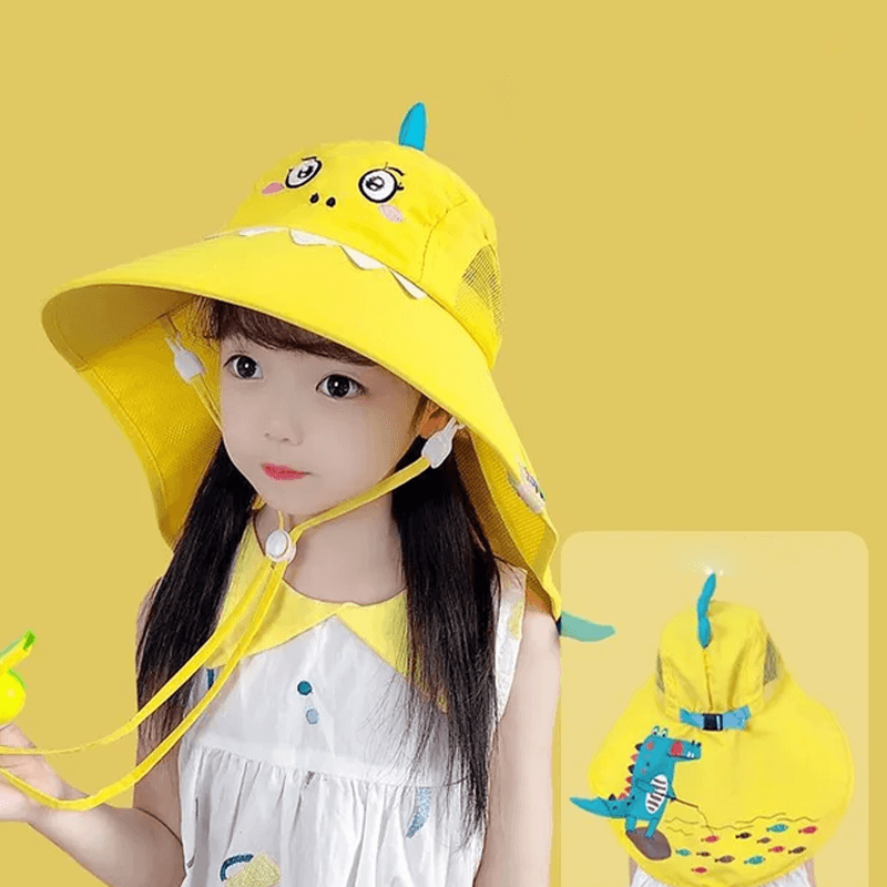 Luftig & Rolig Sommarhatt Solhatt för Barn-Barn-BB-C-Gul-Hemnix