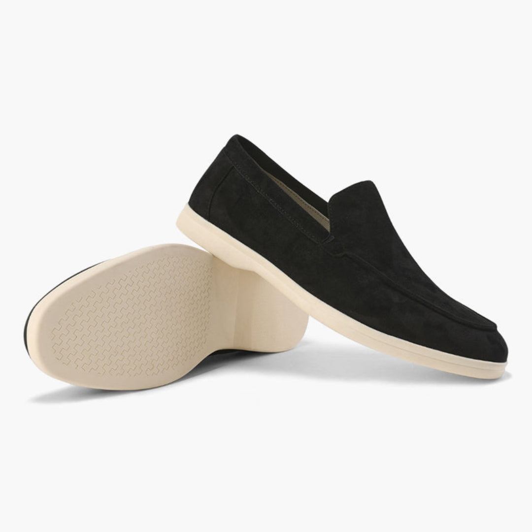 OldMoney™ Loafers i mocka-Hemnix-Svart-38-Hemnix