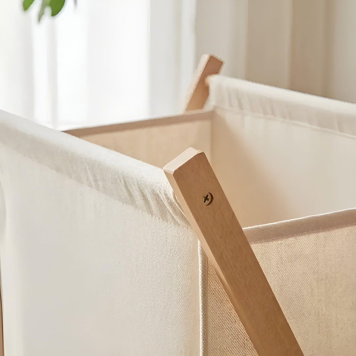 FlexiWood Korg - Fällbar tvättkorg av trä Carvallo