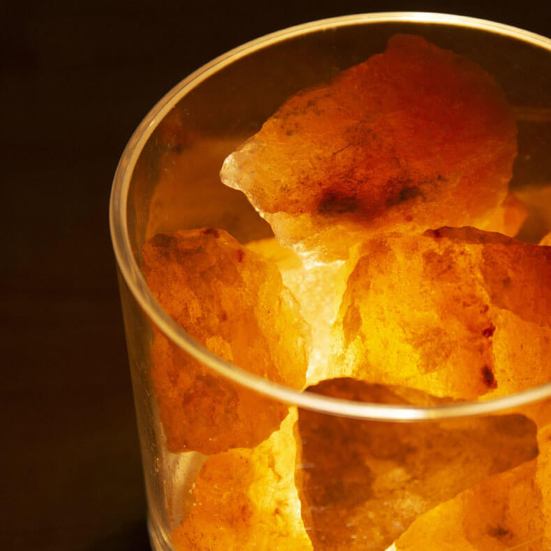 Flaminspirerad saltlampa LED-nattlampa – Mysig koppbordslampa MILA Sverige