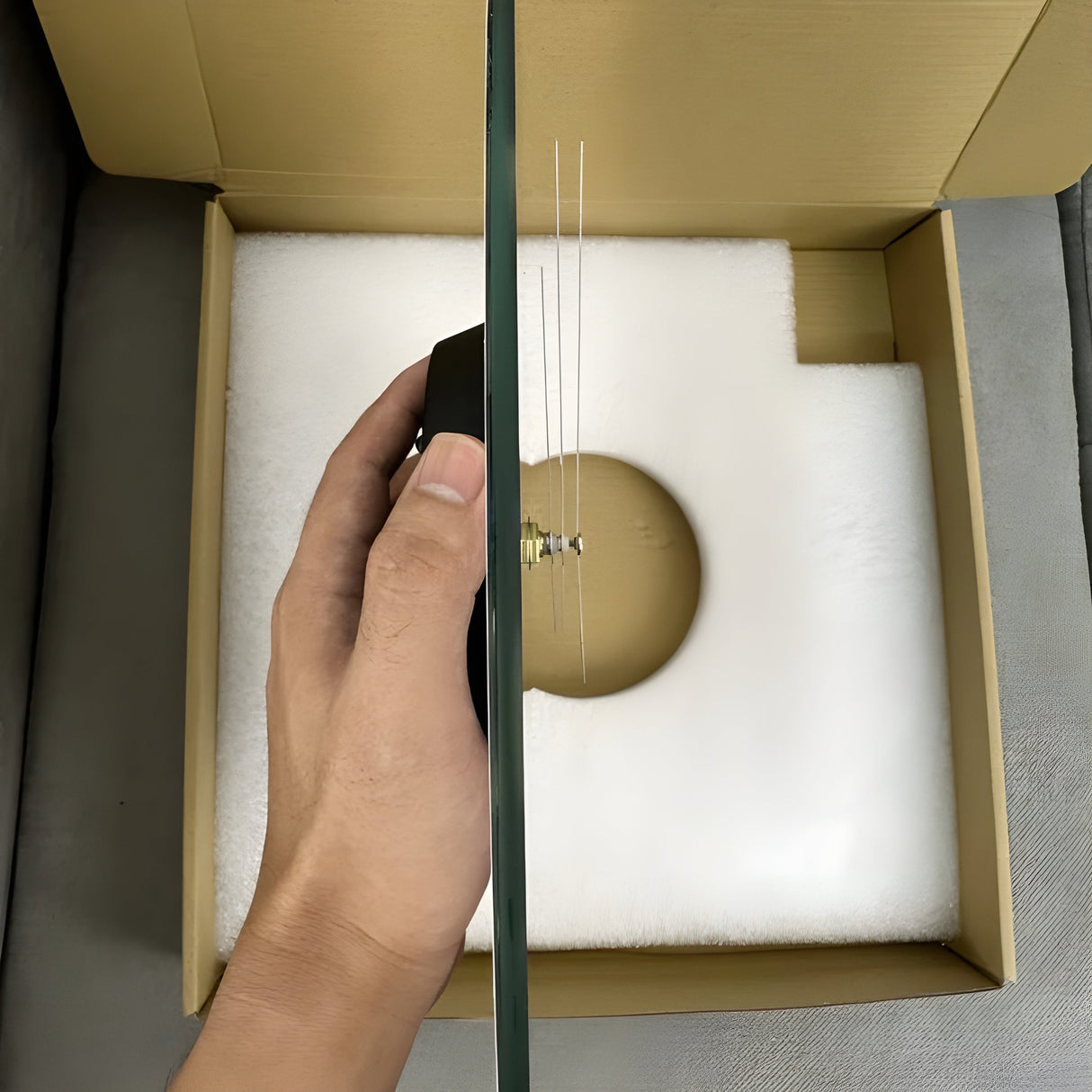 CrownQuartz Klocka - Modern Marmor Väggklocka Carvallo